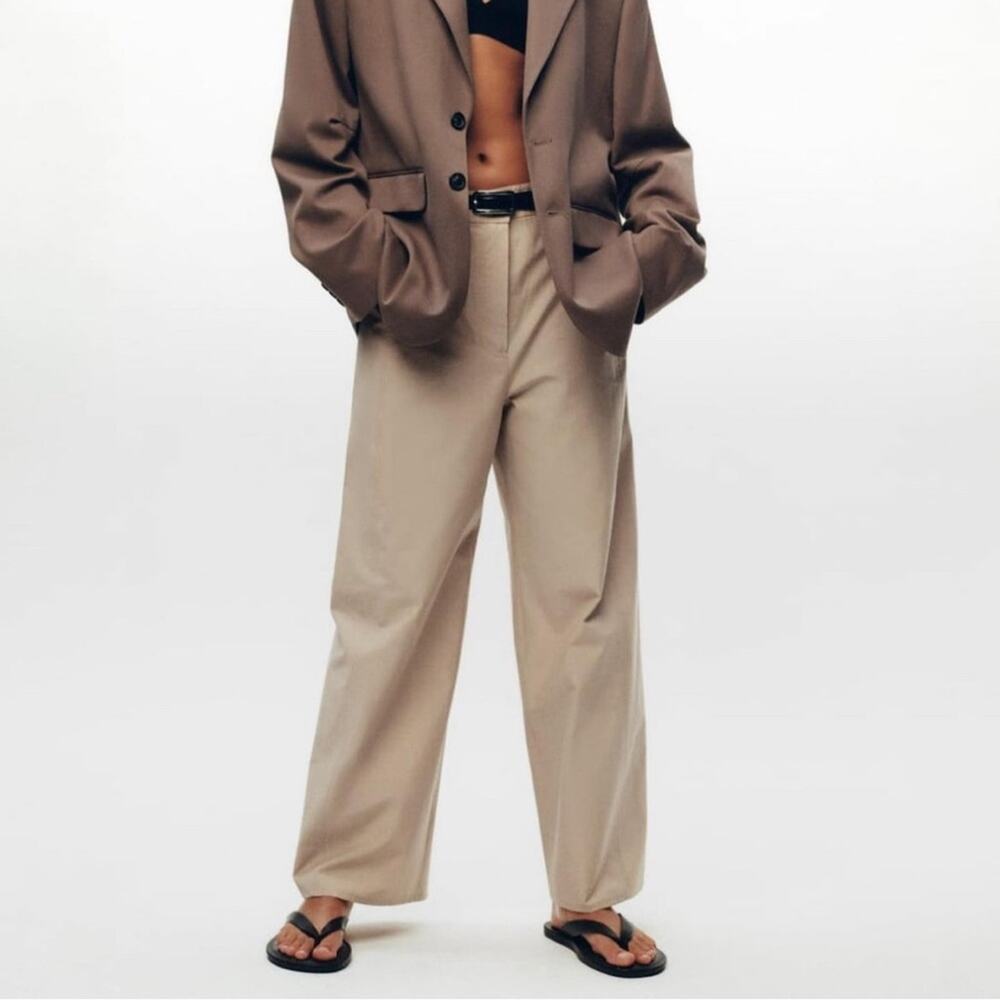 ZARA CULOTTES WITH TOPSTITCHING - Picture 11 of 14